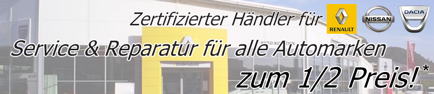 Autoservice zum 1/2 Preis f�r alle Automarken - Gilt auf die Arbeitstunde!